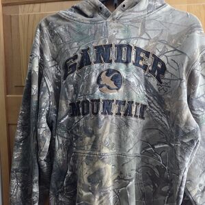 Gander Mountain Guide Series Olive and Cream Hoodie Men Small